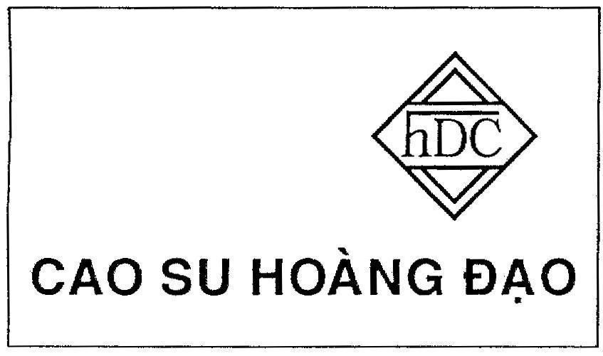 Mẫu nhãn hiệu HDC CAO SU HOANG DAO