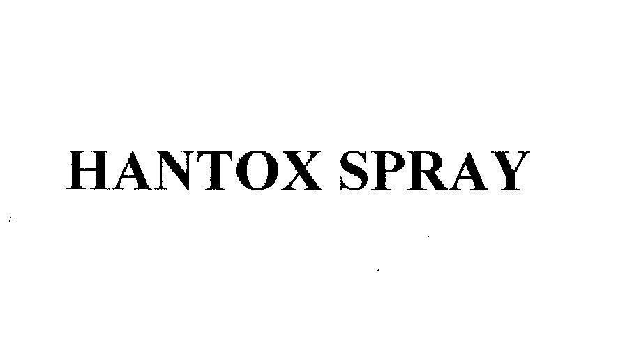 Mẫu nhãn hiệu HANTOX SPRAY