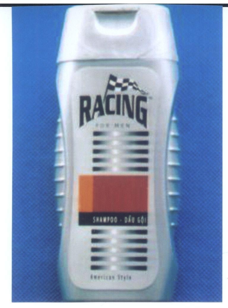 Mẫu nhãn hiệu RACING FOR MEN SPEED SHAMPOO DAU GOI AMERICAN STYLE