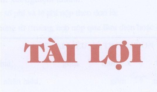 Mẫu nhãn hiệu TàI LợI