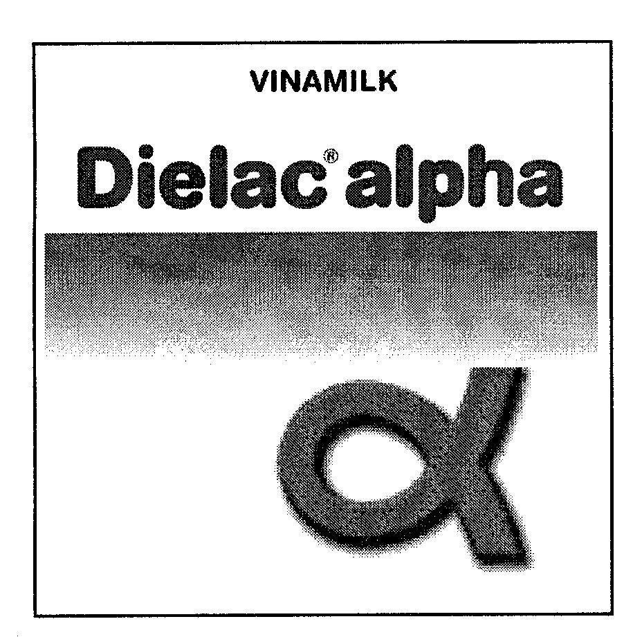 Mẫu nhãn hiệu VINAMILK DIELAC ALPHA