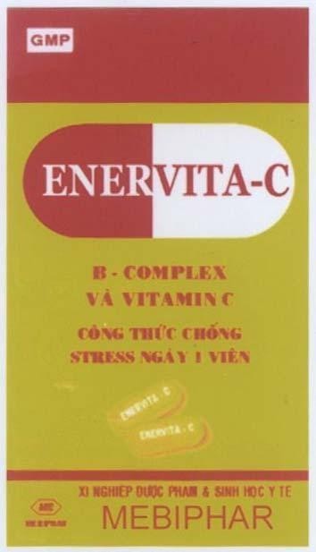 Mẫu nhãn hiệu GMP ENERVITA-C MEBIPHAR
