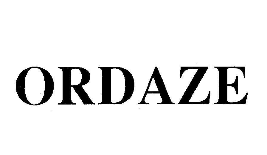 Mẫu nhãn hiệu ORDAZE