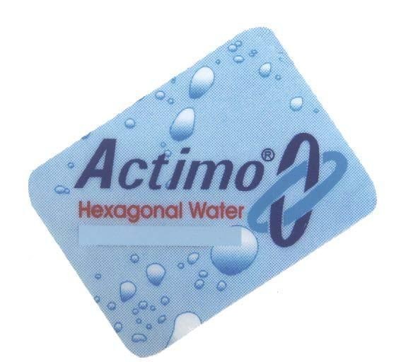 Mẫu nhãn hiệu ACTIMO HEXAGONAL WATER