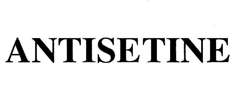 Mẫu nhãn hiệu ANTISETINE