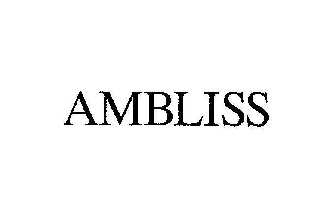 Mẫu nhãn hiệu AMBLISS