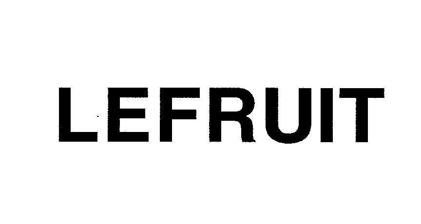 Mẫu nhãn hiệu LEFRUIT