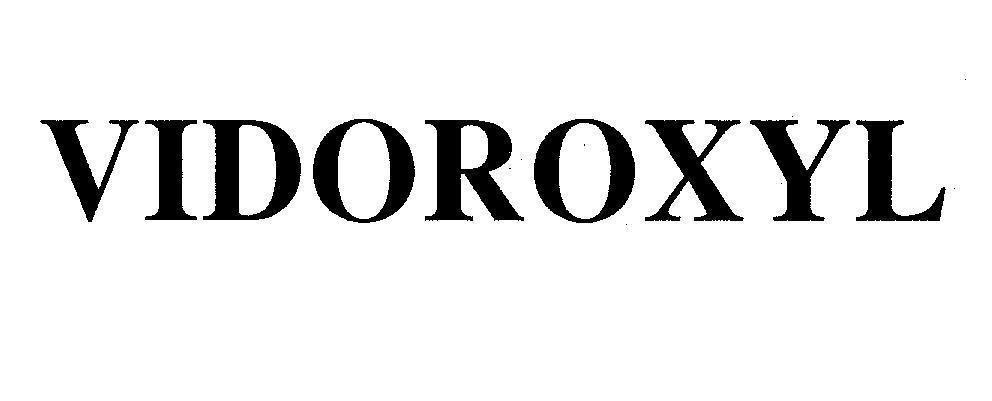 Mẫu nhãn hiệu VIDOROXYL
