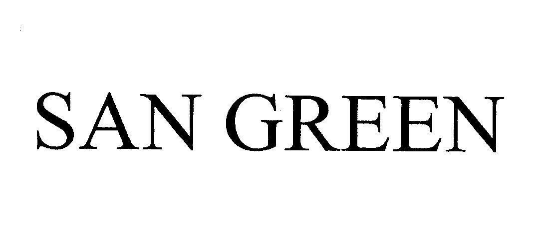 Mẫu nhãn hiệu SAN GREEN