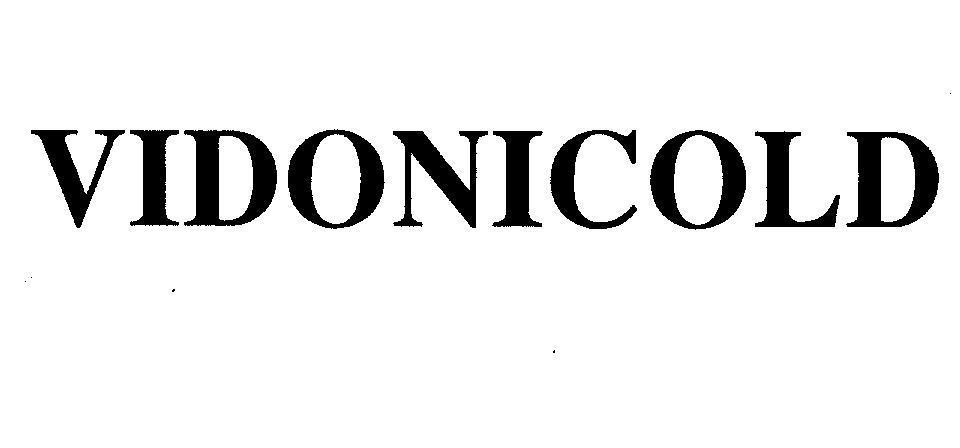 Mẫu nhãn hiệu VIDONICOLD