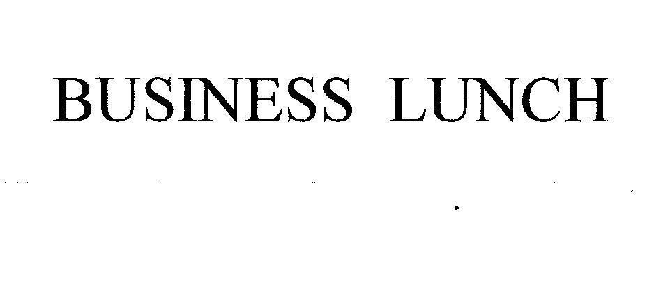 Mẫu nhãn hiệu BUSINESS LUNCH