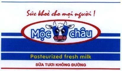 Mẫu nhãn hiệu Mộc Châu Sức khoẻ cho mọi người Sữa Tươi Không Đường