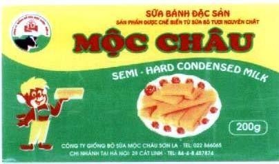 Mẫu nhãn hiệu Sữa Bánh Đặc Sản Mộc Châu
