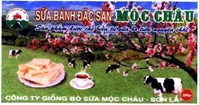 Mẫu nhãn hiệu Sữa Bánh Đặc Sản Mộc Châu