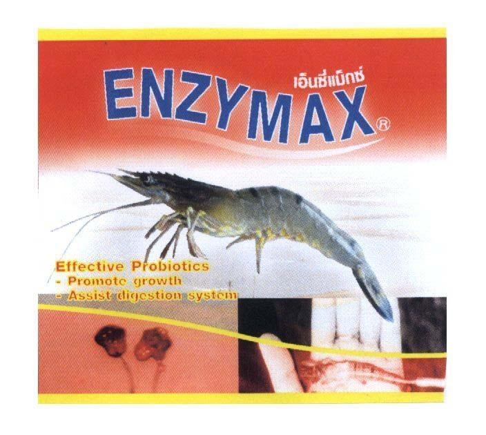 Mẫu nhãn hiệu ENZYMAX en xi mek EFFECTIVE PROBIOTICS PROMOTE GROWTH ASSIST DIGESTION SYSTEM