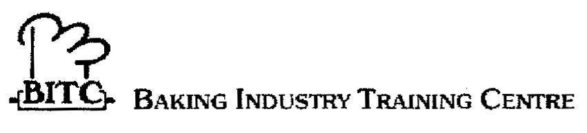 Mẫu nhãn hiệu BITC BAKING INDUSTRY TRAINING CENTRE