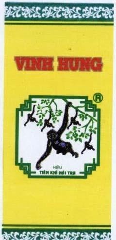 Mẫu nhãn hiệu VINH HUNG HIệU TIÊN KHỉ HáI TRà