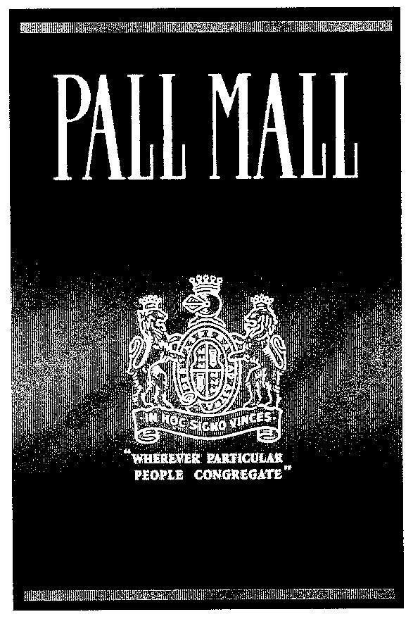 Mẫu nhãn hiệu PALL MALL