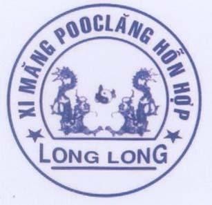 Mẫu nhãn hiệu XI MĂNG POOCLăNG HỗN HợP LONG LONG