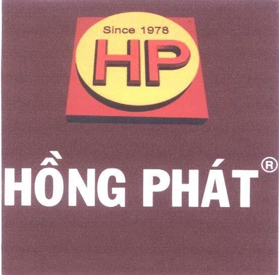 Mẫu nhãn hiệu SINCE 1978 HP Hồng Phát