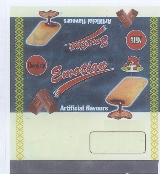 Mẫu nhãn hiệu CHOCOLATE EMOTION ARTIFICIAL FLAVOURS