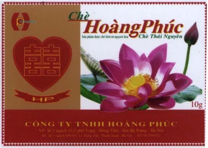 Mẫu nhãn hiệu CHE HOANG PHUC HP CHE THAI NGUYEN SONG HY CONG TY TNHH HOANG PHUC