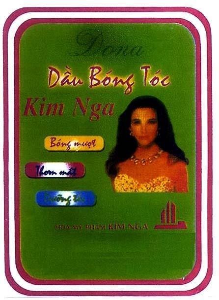 Mẫu nhãn hiệu DONA Dầu Bóng Tóc KIM NGA Hoá Dược Phẩm Kim Nga