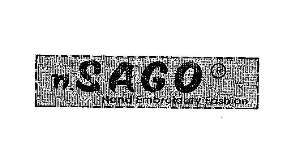 Mẫu nhãn hiệu N SAGO HAND EMBROIDERY FASHION