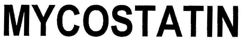 Mẫu nhãn hiệu MYCOSTATIN