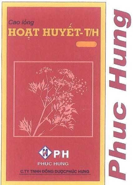 Mẫu nhãn hiệu Cao Lồng Hoạt Huyết - T/H Phúc Hưng