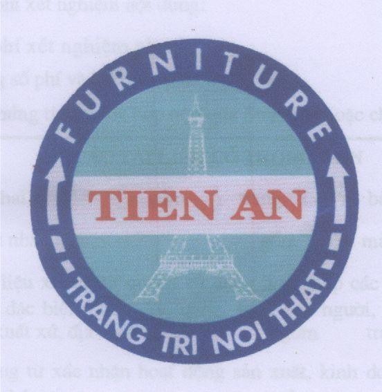 Mẫu nhãn hiệu FURNITURE TIEN AN TRANG TRI NOI THAT