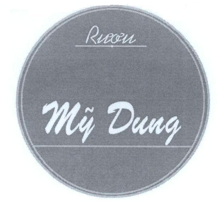 Mẫu nhãn hiệu Rượu Bồ Đào Mỹ Dung