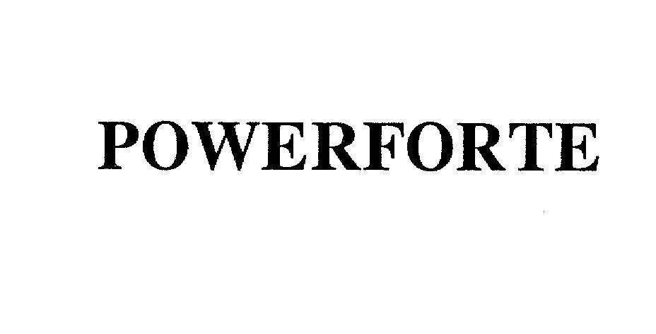 Mẫu nhãn hiệu POWERFORTE