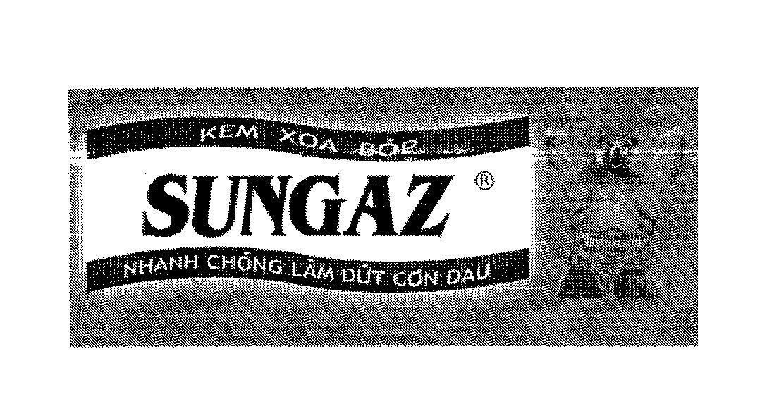 Mẫu nhãn hiệu Gấu Trường Sơn KEM XOA Bóp SUNGAZ Nhanh Chóng Làm Dứt Cơn Đau