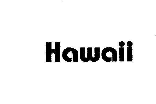 Mẫu nhãn hiệu HAWAII