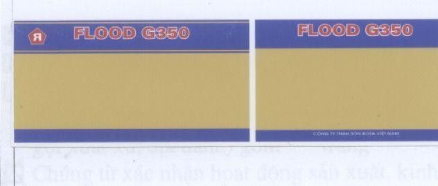 Mẫu nhãn hiệu FLOOD G350
