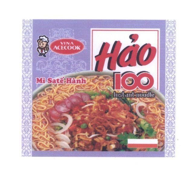 Mẫu nhãn hiệu VINA ACECOOK Mì sa tế hành Hảo 100 INSTANT NOODLE
