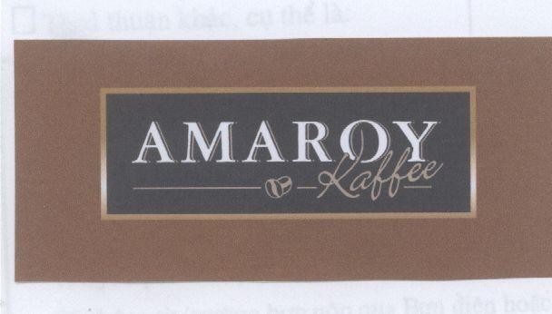 Mẫu nhãn hiệu AMAROY KAFFEE