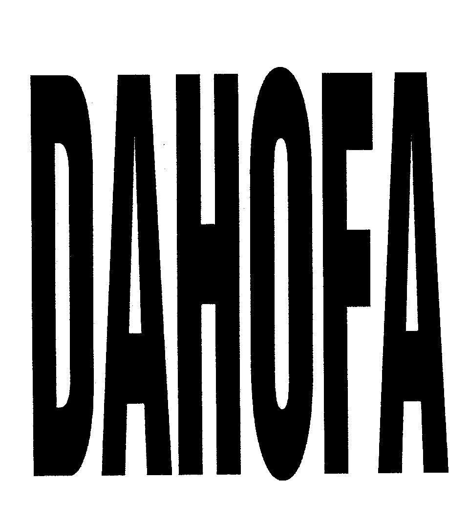 Mẫu nhãn hiệu DAHOFA