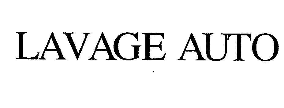 Mẫu nhãn hiệu LAVAGE AUTO