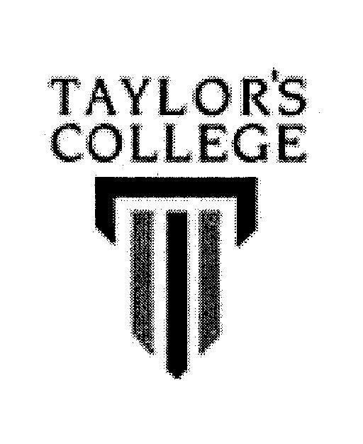 Mẫu nhãn hiệu TAYLOR'S COLLEGE T