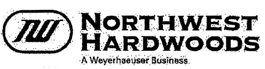 Mẫu nhãn hiệu NORTHWEST HARDWOODS JW A WEYER HAEAUSER BUSINESS