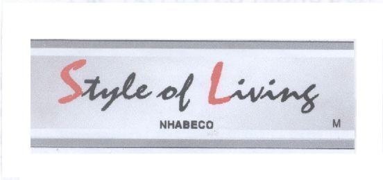 Mẫu nhãn hiệu STYLE OF LIVING NHABECO M