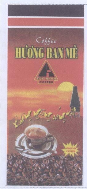 Mẫu nhãn hiệu HUONG BAN ME ĐH DUC HANH COFFEE KHONG NGUNG SANG TAO