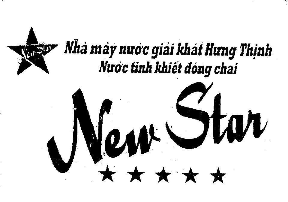 Mẫu nhãn hiệu NEW STAR NHA MAY NUOC GIAI KHAT HUNG THINH