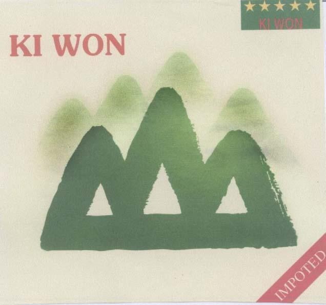 Mẫu nhãn hiệu KI WON IMPOTED