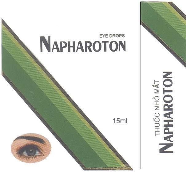 Mẫu nhãn hiệu Thuốc Nhỏ Mắt NAPHAROTON EYE DROPS