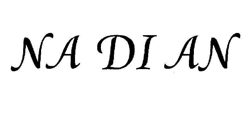 Mẫu nhãn hiệu NA DI AN
