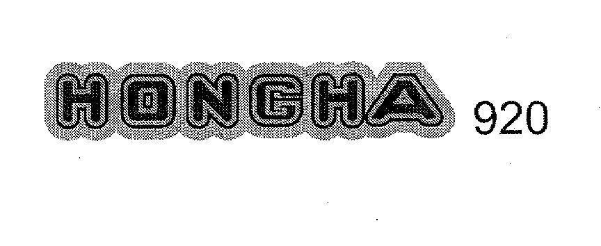 Mẫu nhãn hiệu HONGHA 920