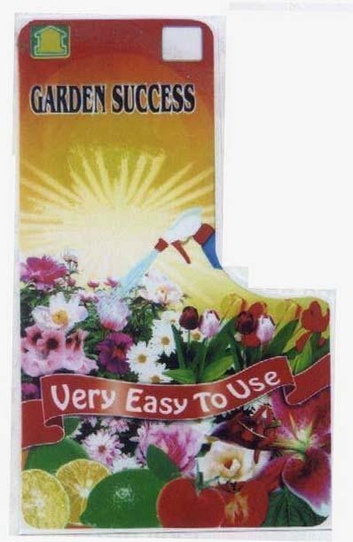 Mẫu nhãn hiệu GARDEN SUCCESS VERY EASY TO USE